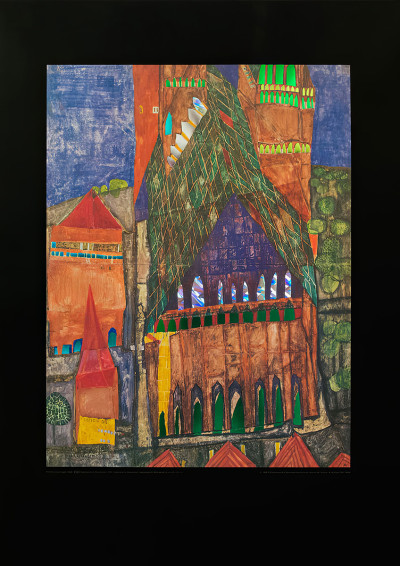 Katedrála 1 od Friedensreich Hundertwasser